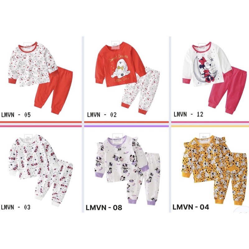 Bộ dài tay Little maven cho bé gái size từ 12-24 cân