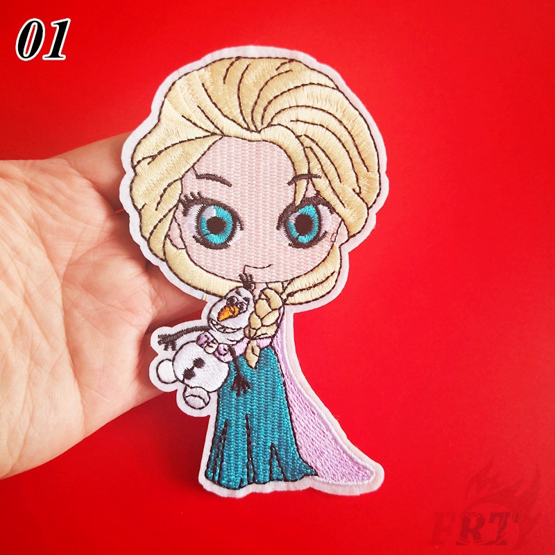 Set 1/4 miếng vá ủi quần áo hình hoàng tử/elsa/jasmine/bella