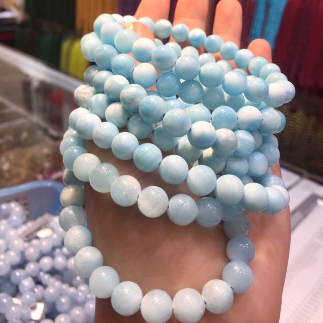 Lắc tay đá aquamarine