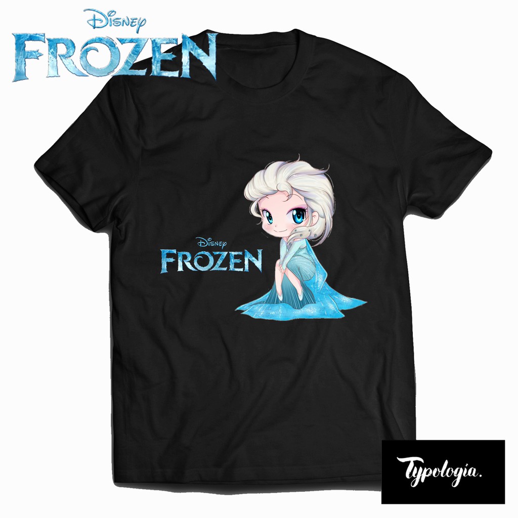 Áo Thun In Hình Nhân Vật Elsa Chibi Trong Phim Frozen