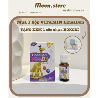 Lineabon D3+K2 Giúp Bé Ngủ Ngon-Cao Vượt Trội 1000 Ngày Vàng - TẶNG KÈM CỐC NHỰA HOKORI 360ml