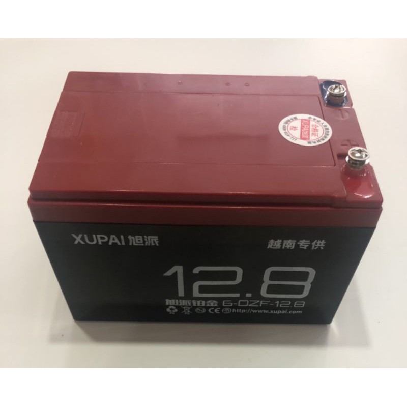Bình ắc quy xe đạp điện 12V 12AH, 12.8AH và 14Ah | Ắc quy Xupai 6-DZM-12 và 6-FD-14