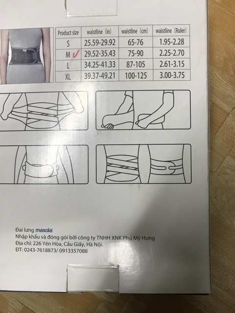 Đai lưng Maxola 2019 cao cấp điều trị thoái vị đĩa đệm cột sống