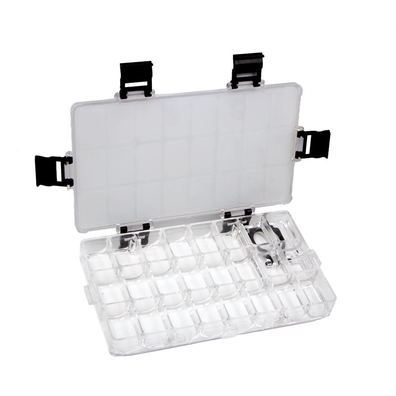khay đựng bột vẽ có nắp 24 ô cỡ to