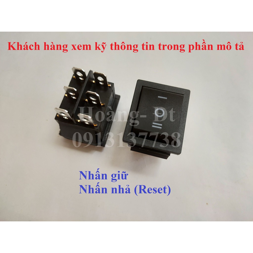 Công tắc đảo chiều động cơ 6 chân 3 nấc