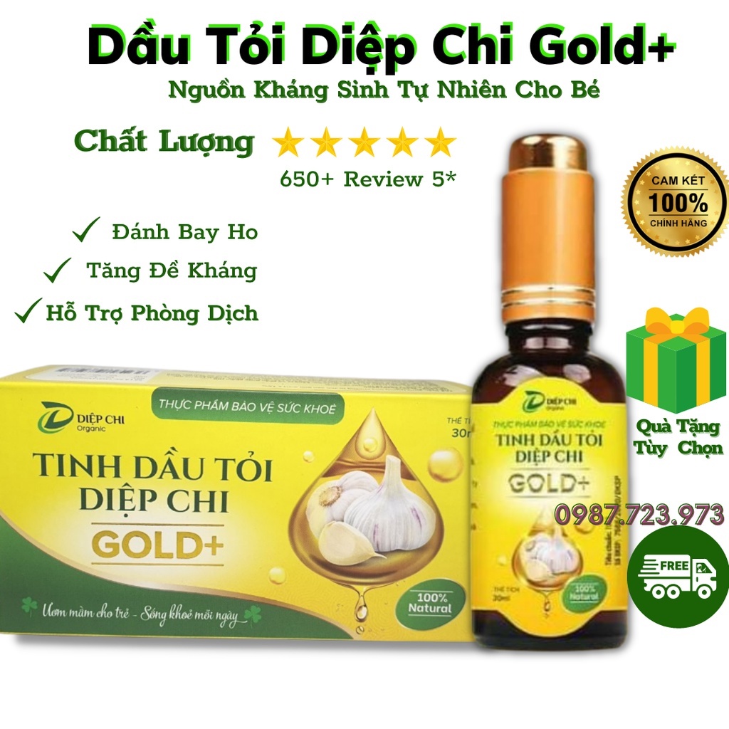 Dầu Tỏi Diệp Chi Gold + Nguồn Kháng Sinh Tự Nhiên Cho Bé Và Người Thân