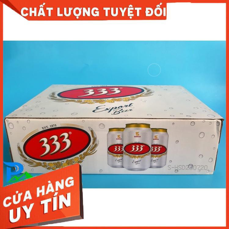 GIẢM GIÁ SỐC Bia lon 333 - thùng 24 lon x 330ml