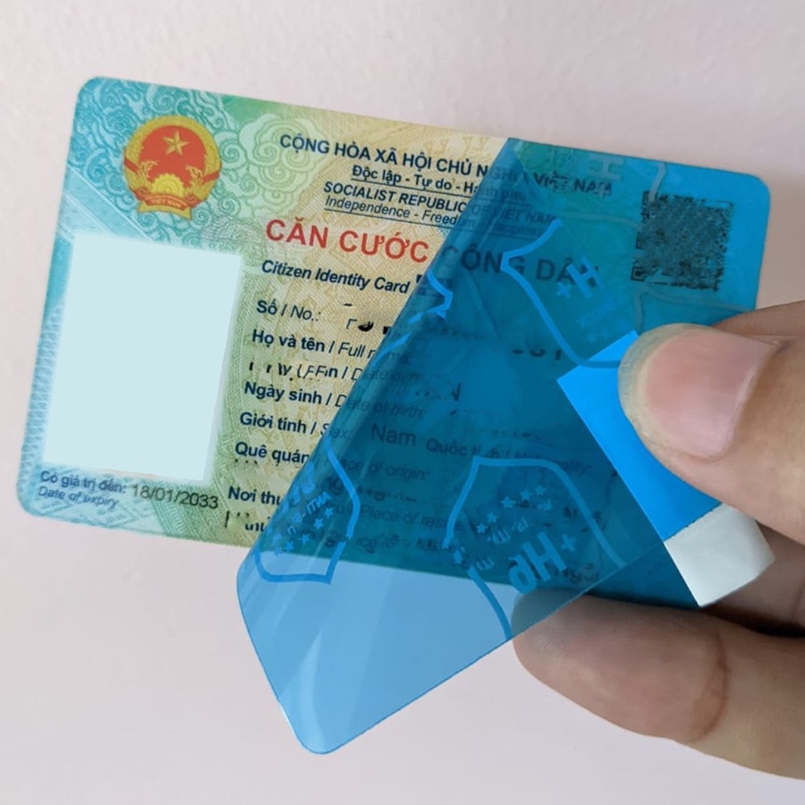 Dán cường lực dẻo nano bảo vệ căn cước công dân, tăng độ cứng cho CCCD