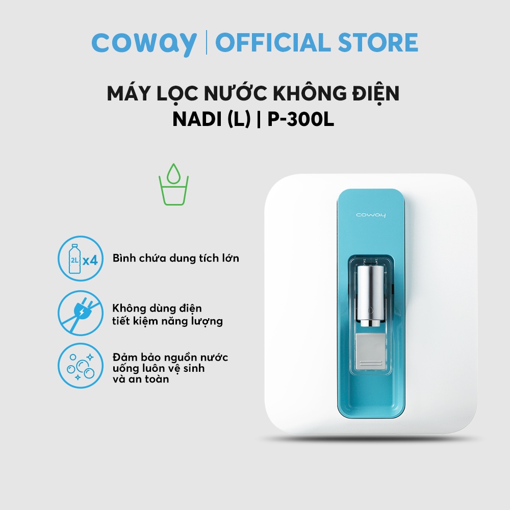 [Mã ELBAU5 giảm 5% đơn 300K] Máy lọc nước Coway Nadi P-300L