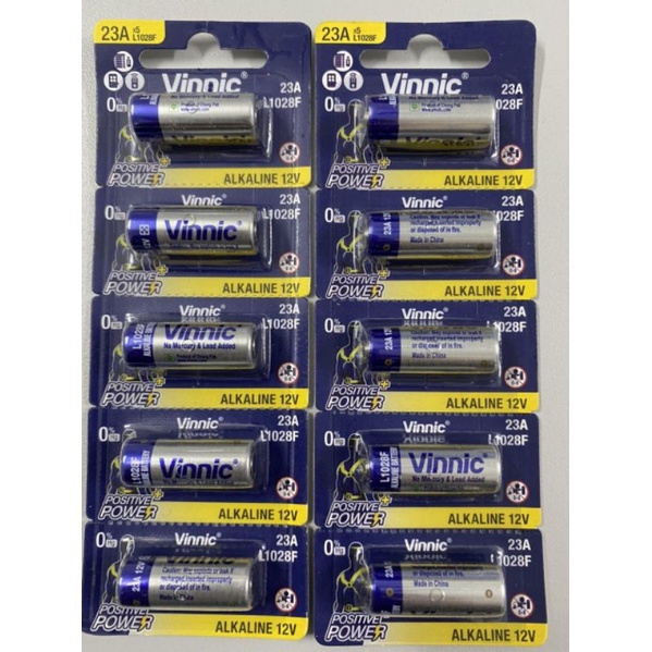 VỈ 5 PIN 23A 12V VINNIC - PIN A23 REMOTE CỬA L1028F