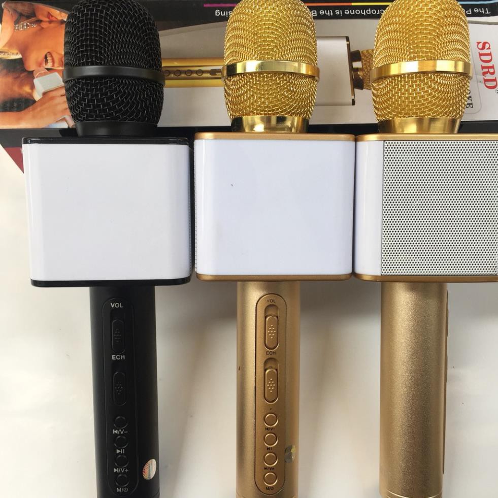 Micro Karaoke Bluetooth SD-08 hàng loại 1, Bắt âm tốt, Kết Nối không dây, hỗ trợ thu âm - Bảo Hành 6 Tháng