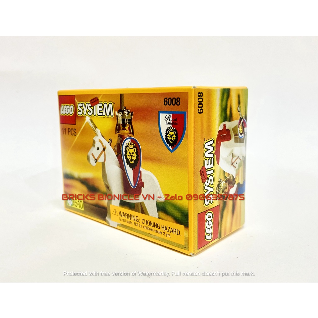LEGO CASTLE SYSTEM - ĐỒ CHƠI XẾP HÌNH LEGO LÂU ĐÀI TRUNG CỔ - 6008 ROYAL KING - NHÀ VUA HOÀNG GIA
