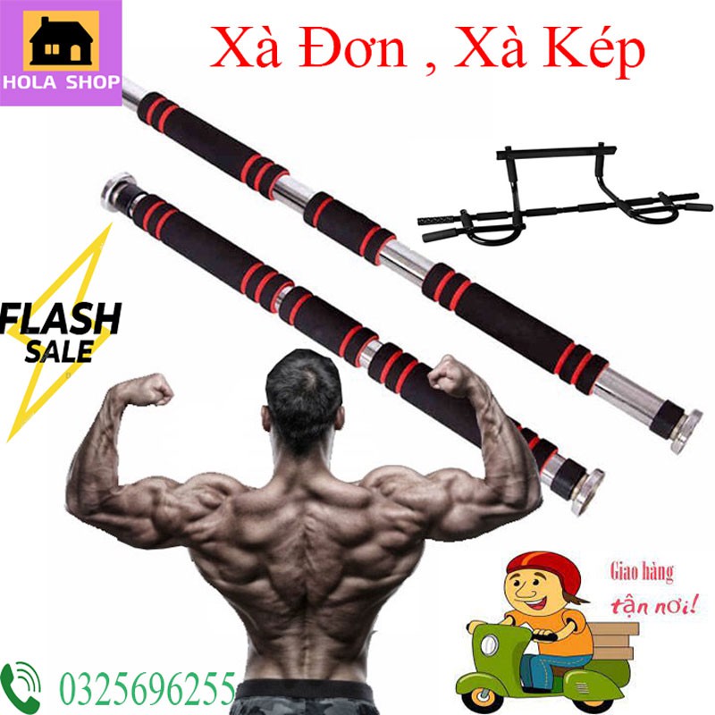 XÀ ĐƠN-XÀ KÉP GẮN TƯỜNG ĐA NĂNG, PHÒNG GYM Thu Nhỏ Tại Nhà Gắn Cửa, Chính Hãng Cao Cấp  Kích Thước Tùy Chỉnh Phù Hợp(Đ4)