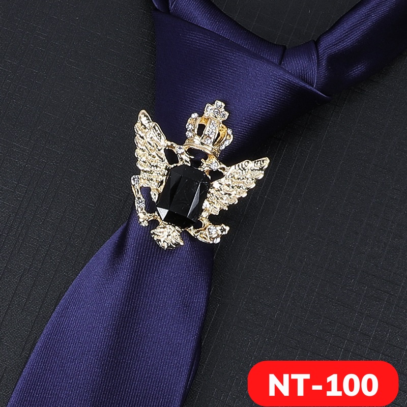 Nhẫn đeo cavat, phụ kiện trang trí cravat Nam, vòng tròn đeo cà vạt nhiều hình khác nhau (không kèm cavat)