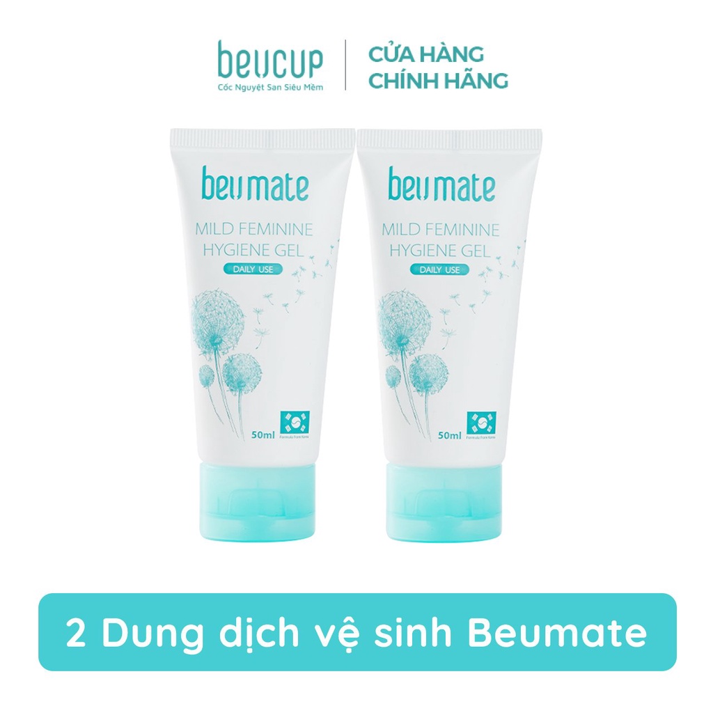 Bộ 2 Dung dịch vệ sinh cốc nguyệt san Beumate dung dịch, vệ sinh phụ nữ dịu nhẹ