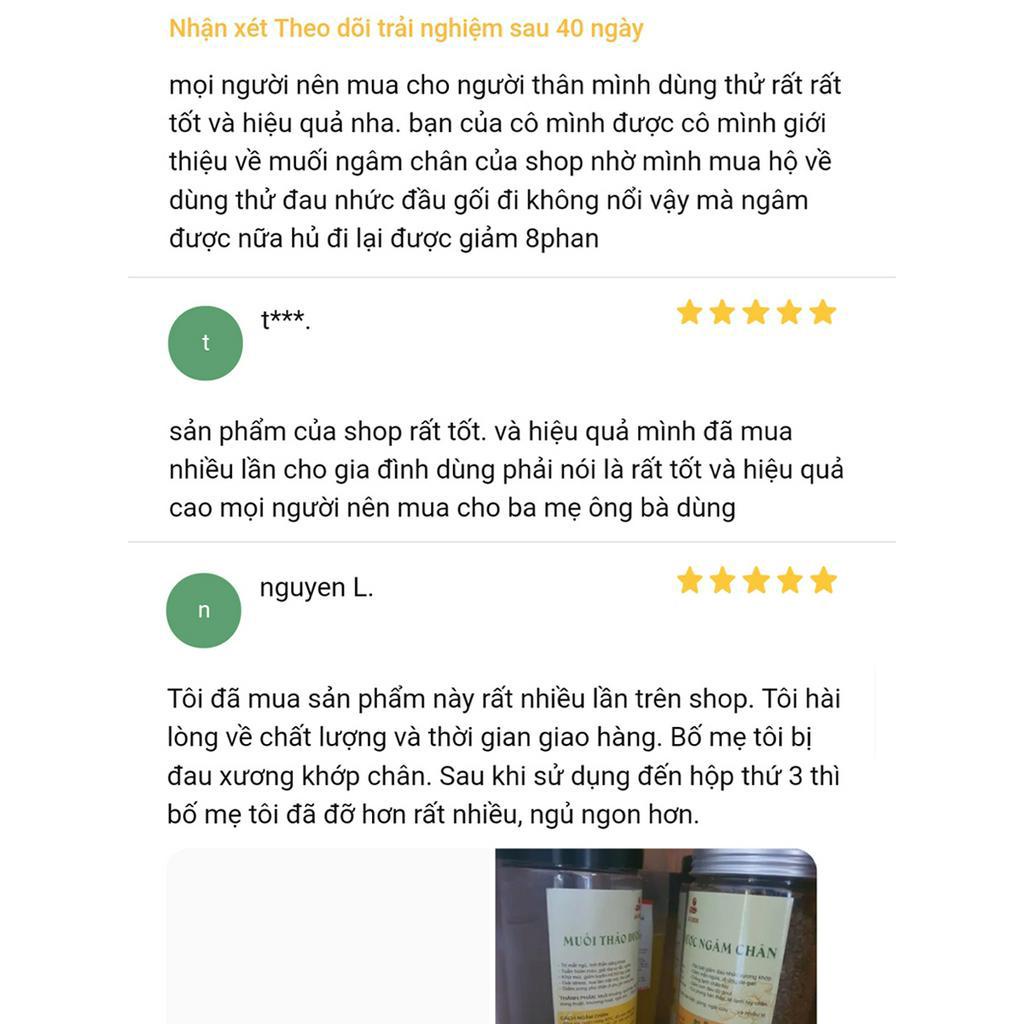 Muối Ngâm Chân Thảo Dược | Ngâm Chân Khử Mùi, Giảm Đau Nhức, Tê Lạnh, Giúp Ngủ Ngon và Sâu Giấc - Shop Bà Điểm