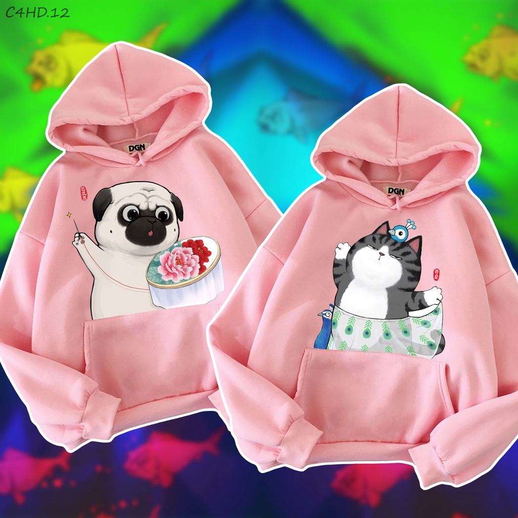 áo hoodie nỉ bông thời trang năng động cho cặp đôi C4HD.12