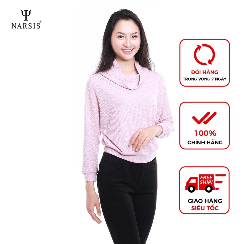 Áo len nữ dài tay Narsis L9031 màu tím hồng