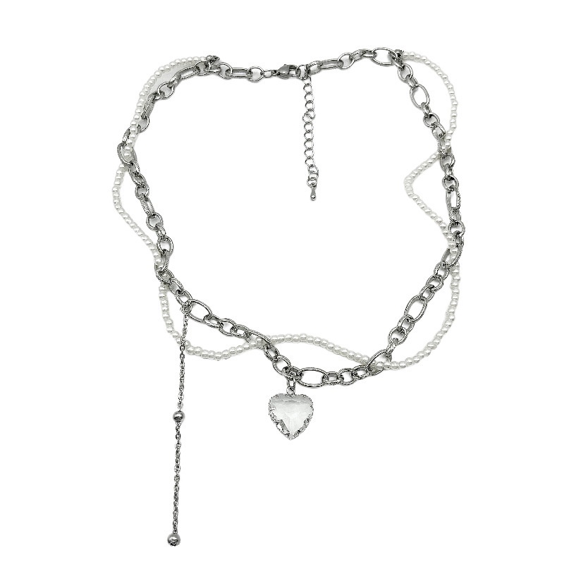 Vòng cổ Đính Ngọc Trai Sang Trọng Phong Cách Harajuku