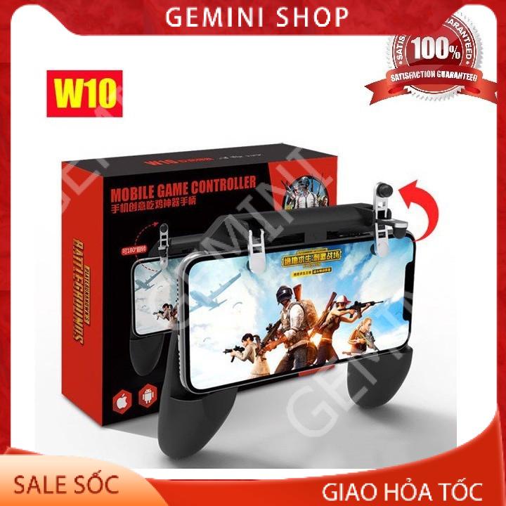 Tay Cầm Game W10 Có Nút Bắn Cho Điện Thoại Chơi Pubg, Ros, Free Fire Controller