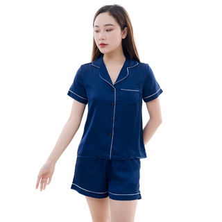 Laroma bộ pijama đùi trơn nữ
