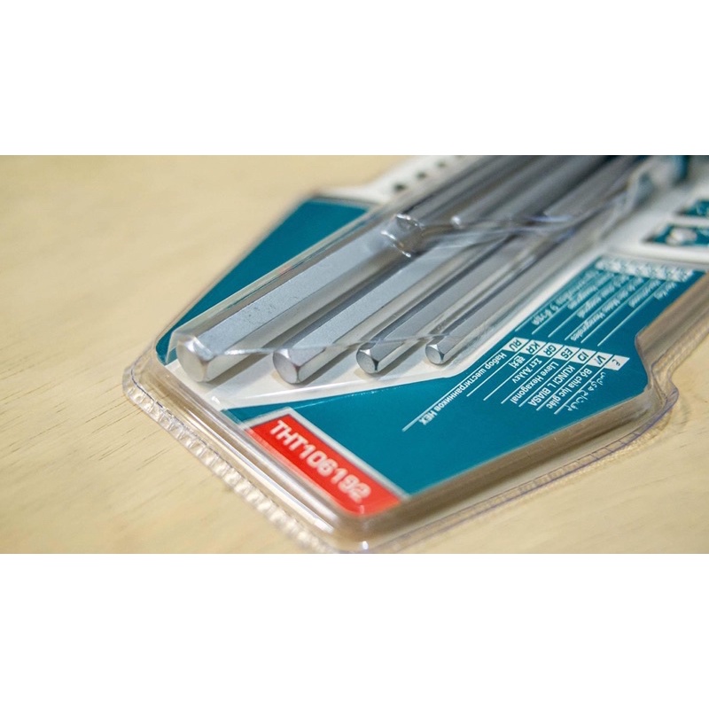 Bộ 9 chìa lục giác loại dài TOTAL THT106192