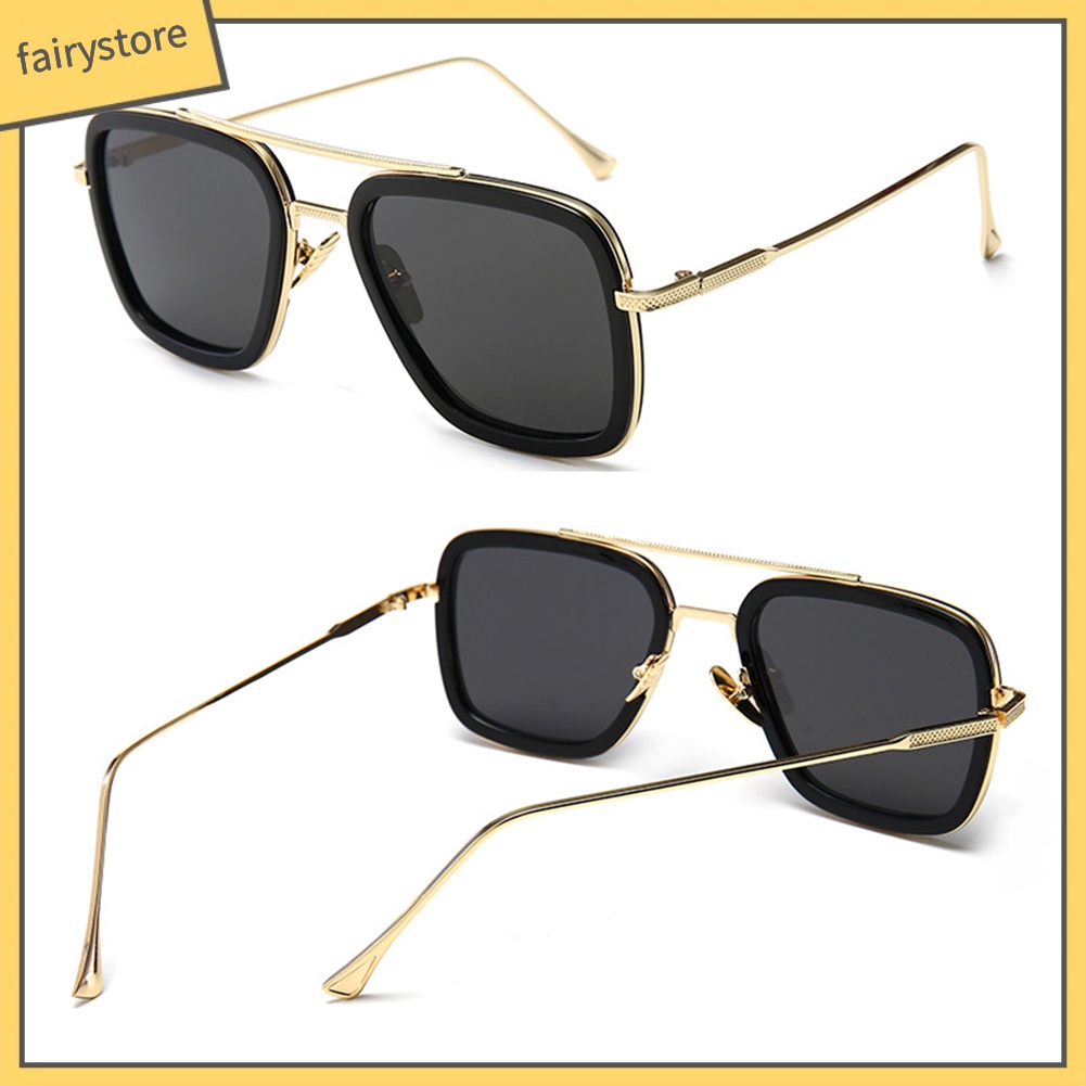 Kính Mát Gọng Kim Loại Phong Cách Retro Cho Nam