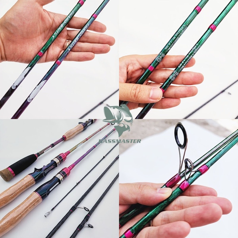 cần câu lure carbon FHARD BAITS đầu bu chống xoắn