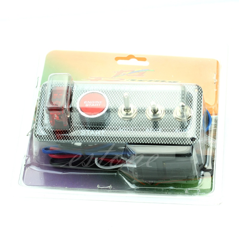 Bảng Công Tắc Đánh Lửa 12V Có Đèn LED Cho Xe Hơi