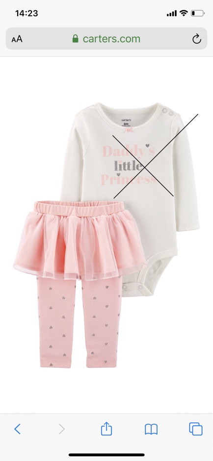 Chân váy kèm legging Carter