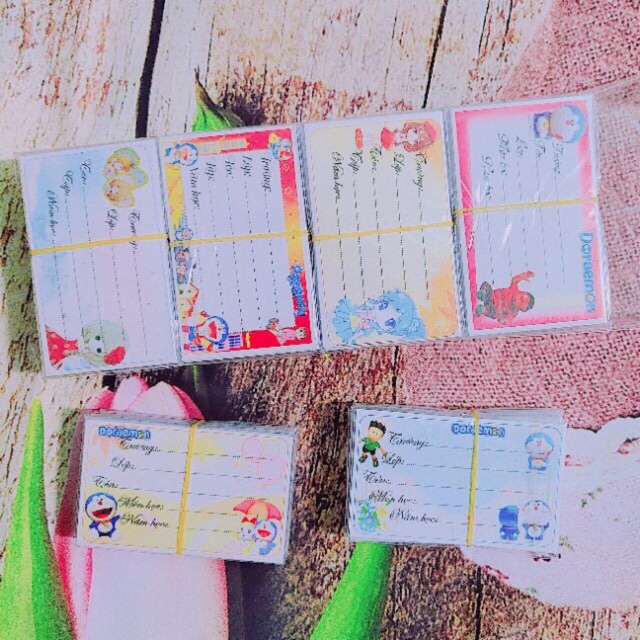 100 cái nhãn vở ,nhãn vở hoạt hình có keo dán sẵn