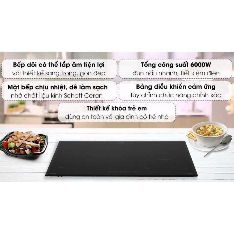 Bếp từ đôi lắp âm Electrolux EHI7325BA