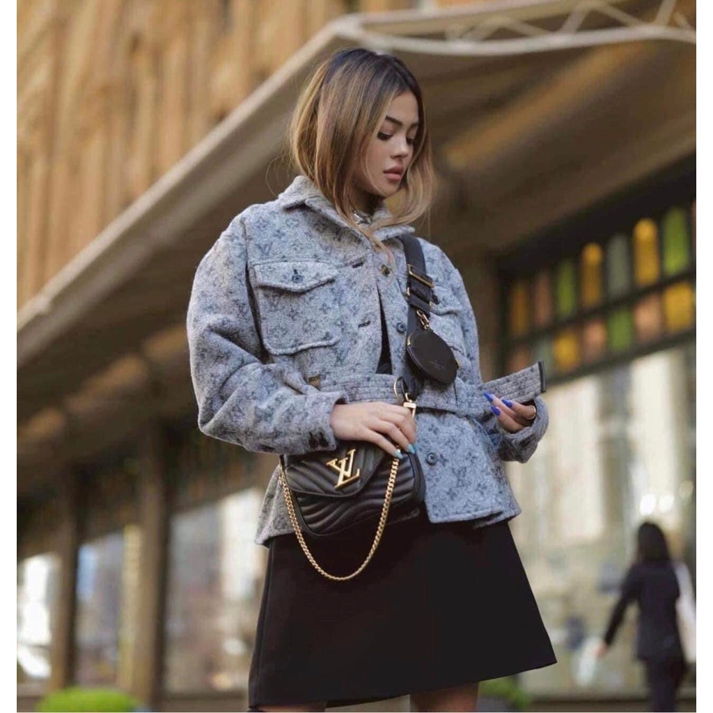 SET TÚI ĐEO CHÉO DÂY BẢN TO L.V New Wave Multi Pochette SANG CHẢNH FULLBOX HÃNG - TÚI XÁCH NỮ CÁ TÍNH TRẺ TRUNG
