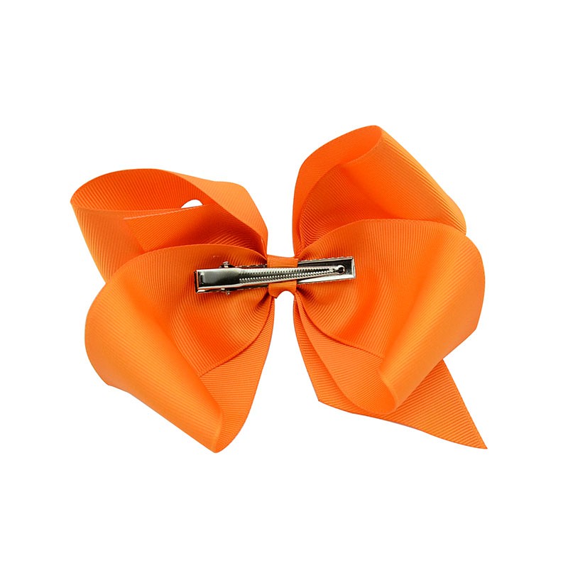 Kẹp tóc KIDSBOWS đính nơ bướm bản to phối màu trơn đơn giản xinh xắn cho bé gái