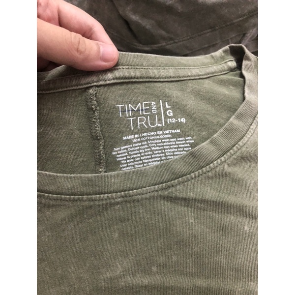 Đầm thun cotton dáng suông time true màu loang mài