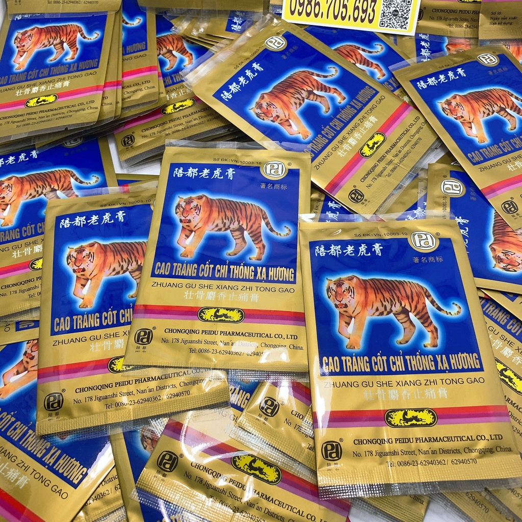 Cao dán nóng - Cao tráng cốt chỉ thống xạ hương
