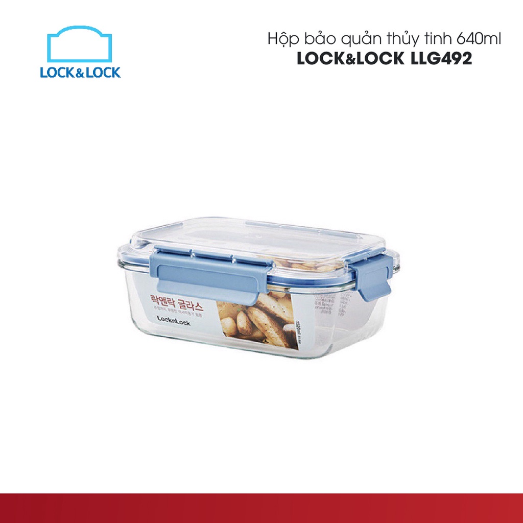Hộp thủy tinh chịu nhiệt Lock&Lock nắp vòm nhựa Tritan Cap Glass Container