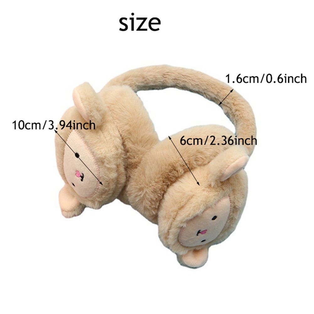 Chụp tai giữ ấm mềm mại kiểu chú khỉ hoạt hình đáng yêu dành cho trẻ em