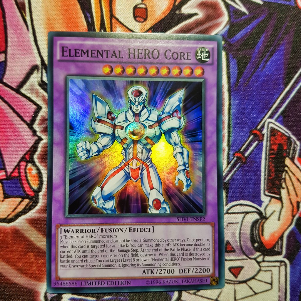 Thẻ bài Yugioh chính hãng | Elemental HERO Core | SHVI Super Rare