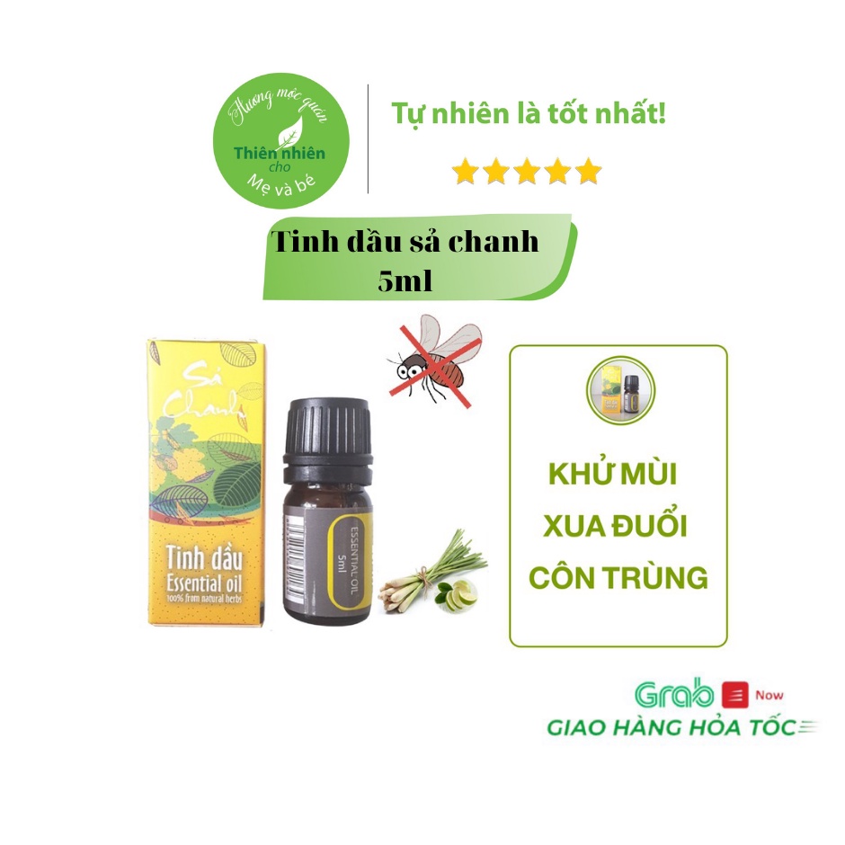 Tinh dầu sả chanh nguyên chất xua đuổi côn trùng