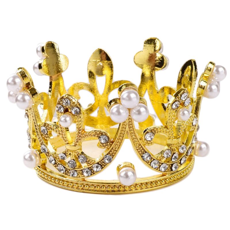 Vương Miện Mini Đính Đá Và Ngọc Trai Xinh Xắn