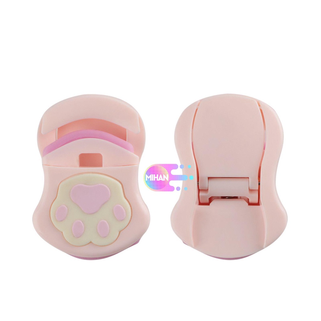 [Hàng mới về] Dụng cụ bấm mi bằng nhựa hình bàn chân mèo mini nhiều màu tiện dụng