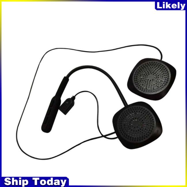 Bộ Tai Nghe Bluetooth Không Dây Gắn Mũ Bảo Hiểm Chuyên Dụng Khi Lái Xe Mô Tô