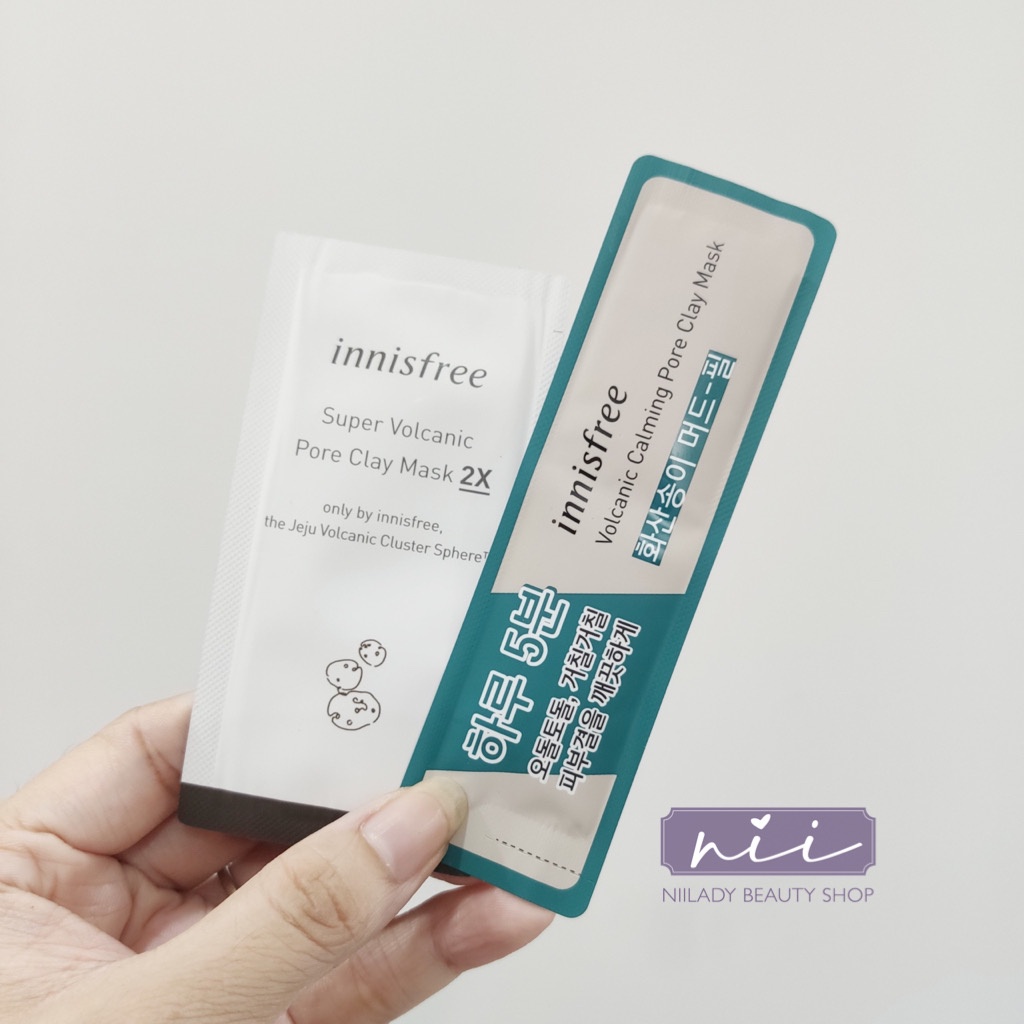 (Sample) Mặt nạ đất sét Innisfree Super Volcanic Pore Clay Mask 2X