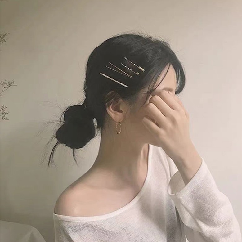 Kẹp Tóc B86 Đính Ngọc Trai Nhân Tạo Xinh Xắn Cho Nữ