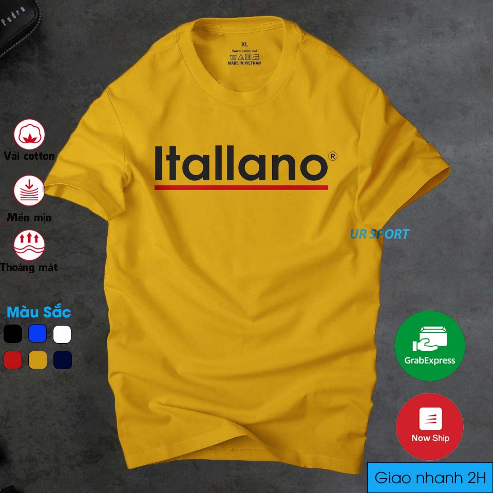 Áo thun nam cổ tròn Itallano năng động tính lịch lãm | ur sport