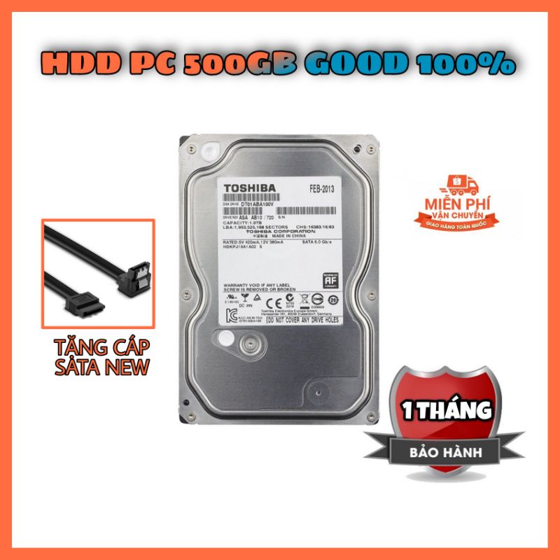 Ổ Cứng HDD 500GB/1TB/2TB PC - Ổ Lắp Máy Bộ