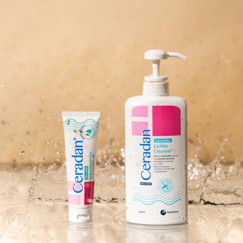 Ceradan gentle cleanser Sữa Tắm, tẩy trang,rửa ĐA công dụng, dưỡng ẩm phục hồi hàng rào bảo vệ da