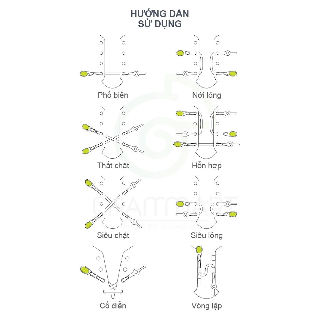 Dây giày cao su đàn hồi thông minh Hilaces thế hệ thứ 2 bộ 14 dây cao cấp Phặn Phặn