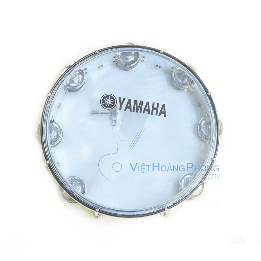 Trống lắc tay – trống gõ bo – Tambourine Yamaha MT6-102B (Xanh trong) + Bao da 3 lớp